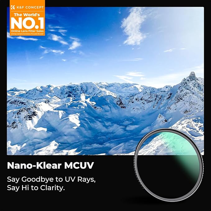 K&F CONCEPT 55mm MC UV Lens Protection Filter - Image 2