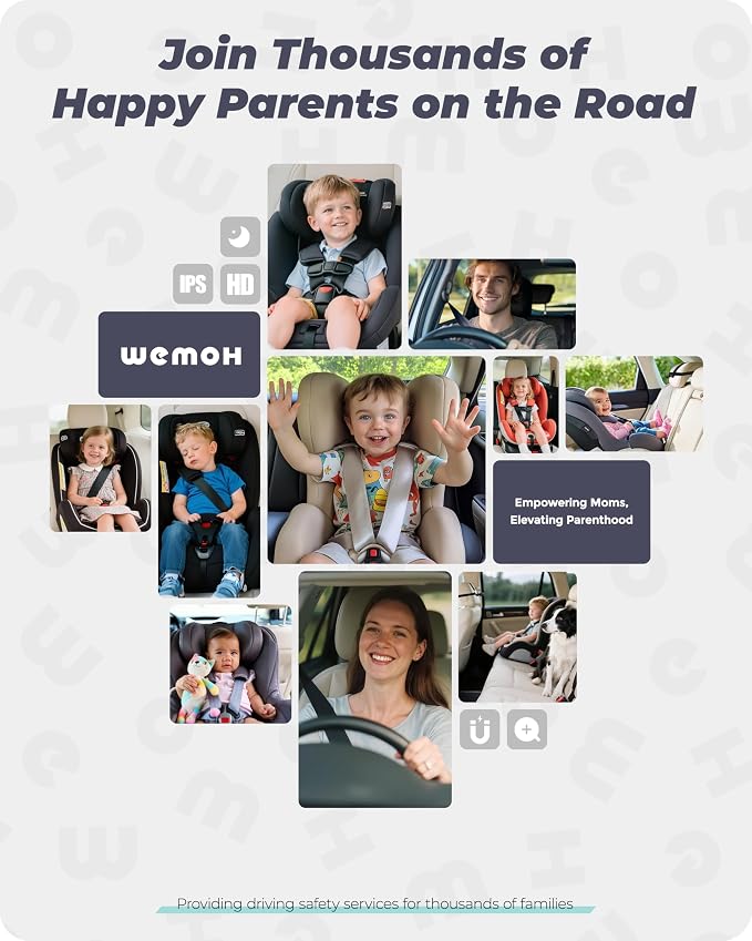 Magnetic Dual Baby Car Camera for Two Kids, 1080P IPS Display - Image 8