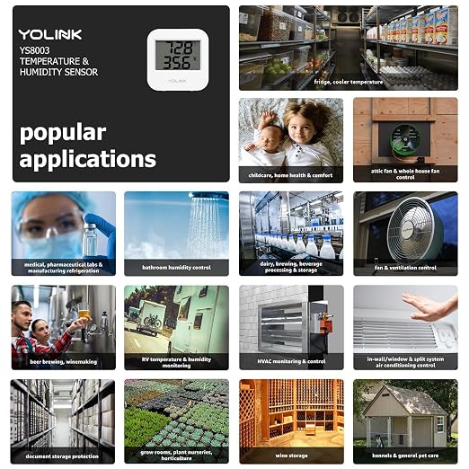 YoLink Smart Wireless Temperature & Humidity Sensor, Wide Temp Range - Image 5