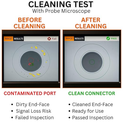 Fiber Optic Cleaning Swabs, 100 Pack LC 1.25mm Lint Free Anti-Static Cleaning - Image 6