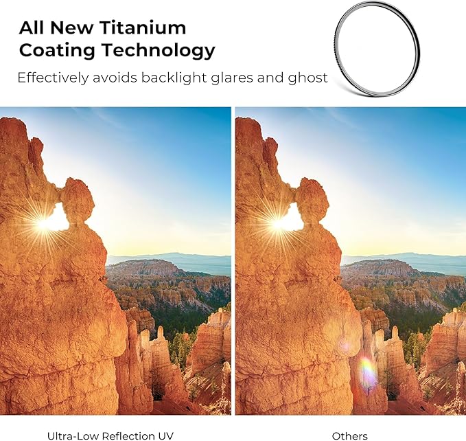 K&F CONCEPT 52mm Ultra-Low Reflectivity MCUV Lens Protection Filter 28 - Image 3