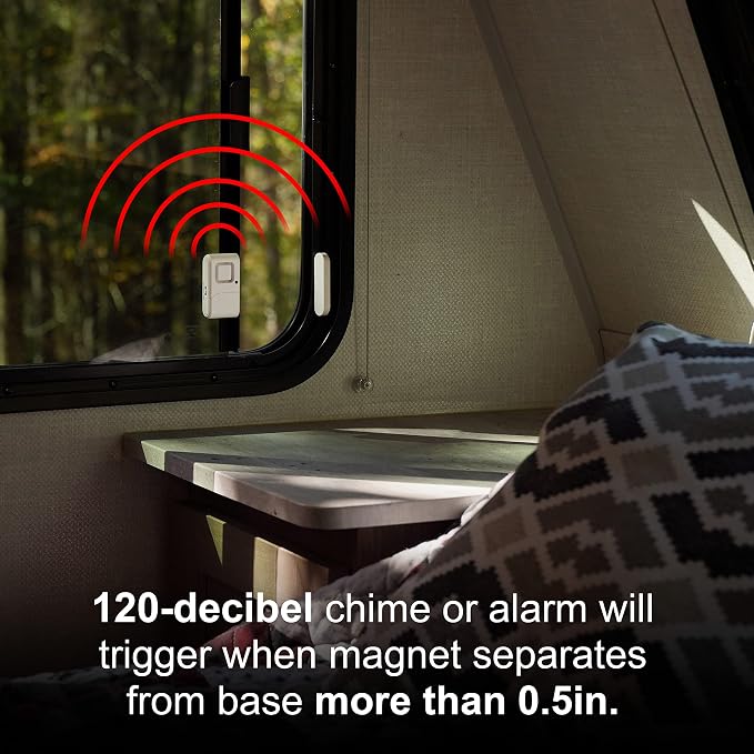 UltraPro Personal Security Window and Door Alarm, 12 Pack, DIY Protection - Image 4