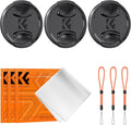 K&F Concept 77mm Lens Cap, 9-in-1 Center Pinch Lens Cover + Anti-Loss Keeper by KFCONCEPT