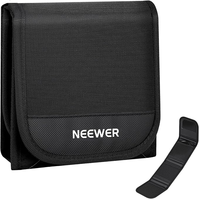NEEWER 82mm Filter Case, Trifold Foldable Splash Resistant Protective Carry by Neewer