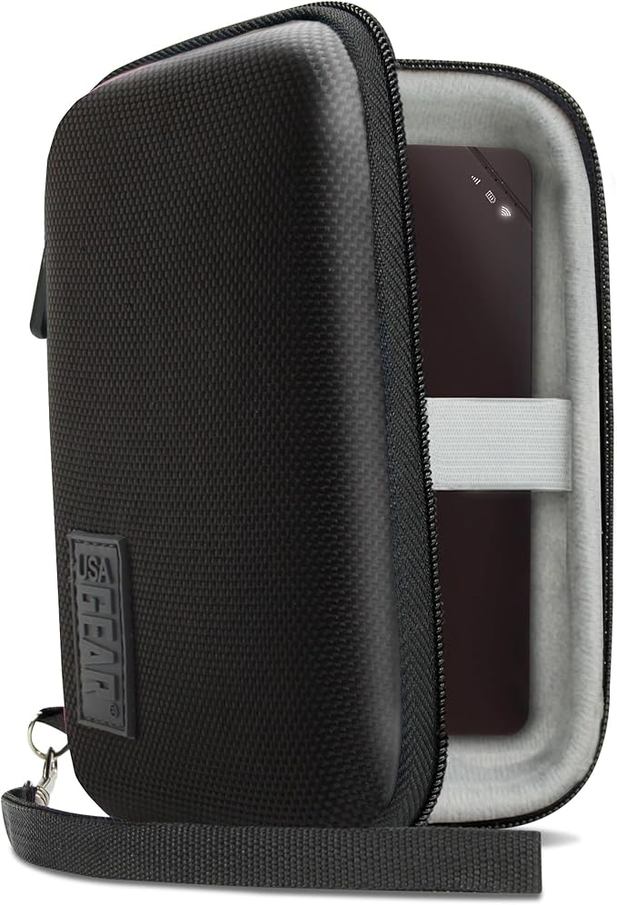 USA Gear Hotspot Carrying Case Fits Solis Edge, Orbic RC400L, AT&T Turbo 3 by USAGEAR