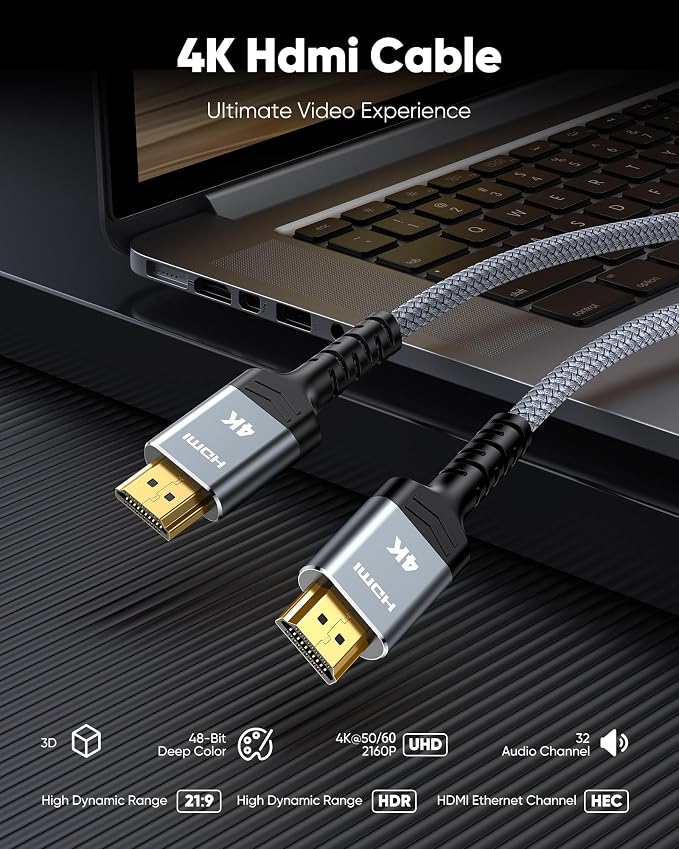 Highwings 4K Long HDMI 2.0 Cable 40FT/12m - Image 4