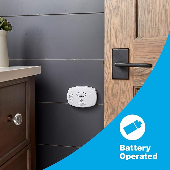 FIRST ALERT Carbon Monoxide Detector, No Outlet Required, Battery Operated - Image 6
