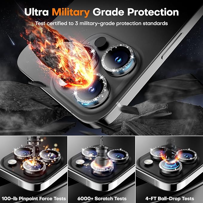 for iPhone 17 Pro/iPhone 17 Pro Max Camera Lens Protector, Tempered Glass - Image 5