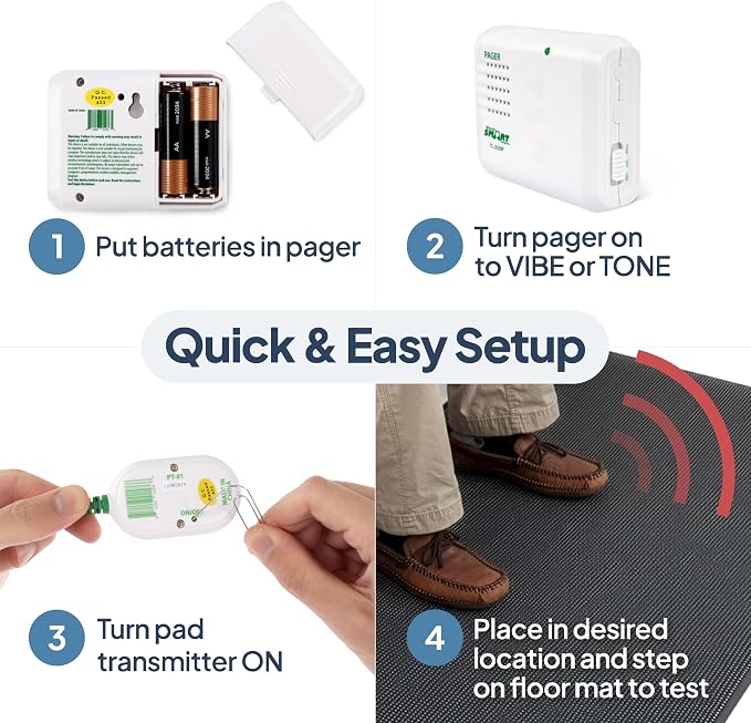Smart Caregiver Floor Mat Alarm and Pager System - Image 5