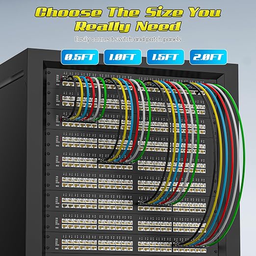 5 Feet Cat6 Patch Cables, Solid Pure Copper Patch Cord, Cat 6 Ethernet Cable - Image 6