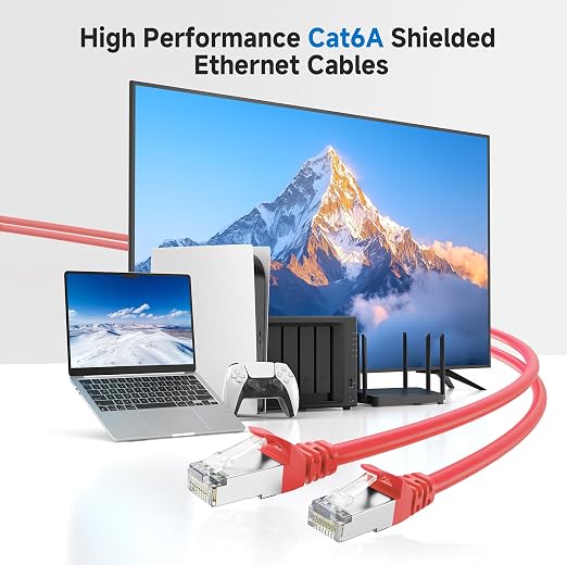 Cable Matters 10Gbps Snagless Shielded Cat 6A Ethernet Cable - 25ft - Image 2