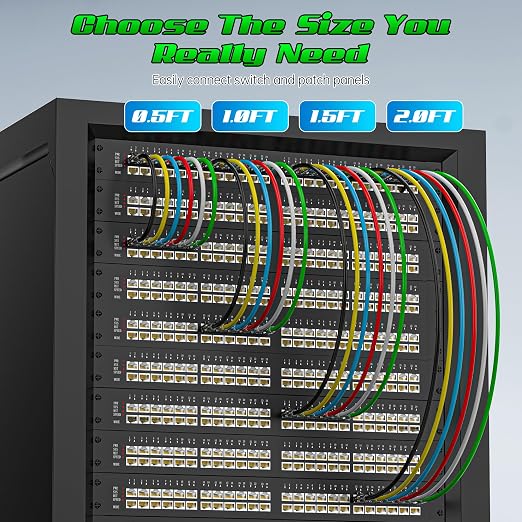0.5 Foot Cat6 Patch Cables, Solid Pure Copper Patch Cord, Cat 6 Ethernet Cable - Image 6