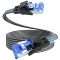 EWIND Anti-Tear Nylon for Cat 8 Ethernet Cable, 15FT Heavy Duty High Speed by EWIND