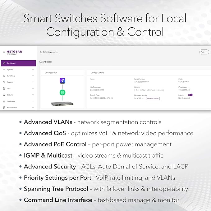 NETGEAR 10-Port 10G/Multi-Gigabit Ethernet Smart Switch - Image 3