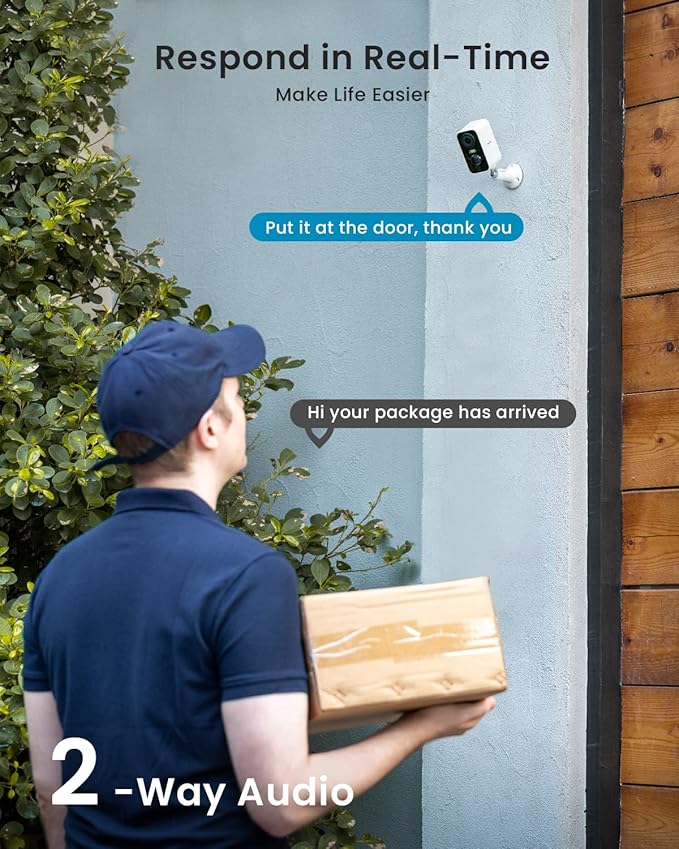 ieGeek Solar Security Cameras Wireless Outdoor, 2 Pack 2K WiFi Battery Camera - Image 7