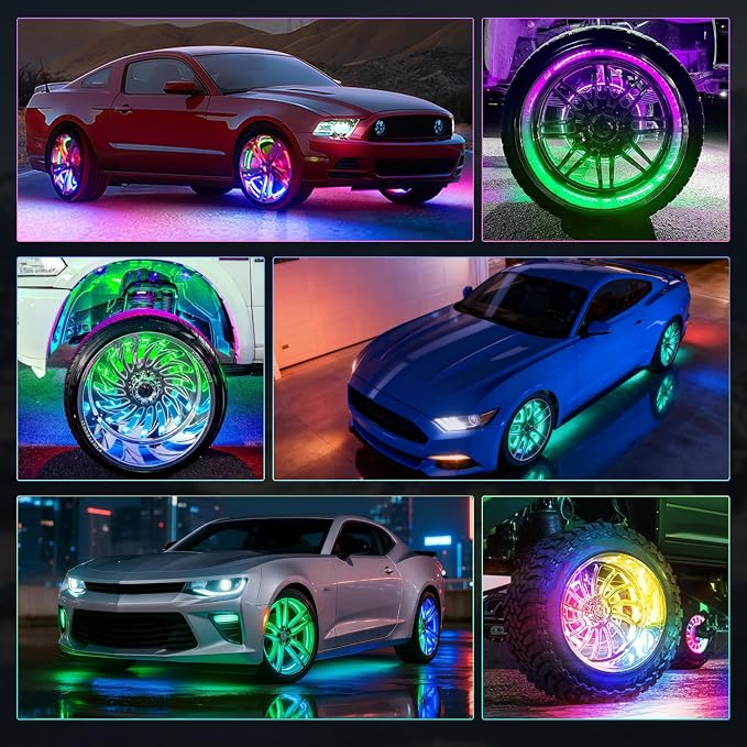 Nilight 4PCS 17.5inch Wheel Ring Lights Deram Color - Image 9