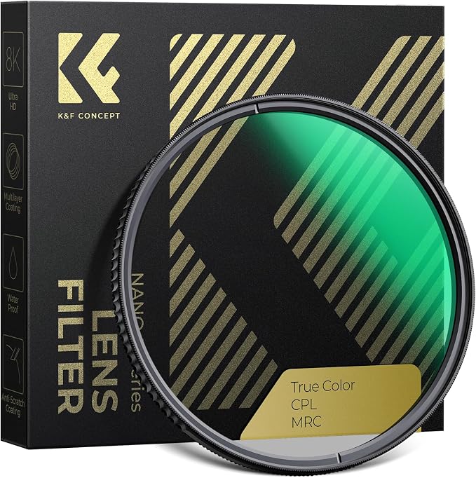K&F CONCEPT 52mm True Color Polarizer Lens Filter Circular Polarizing Filter by KFCONCEPT
