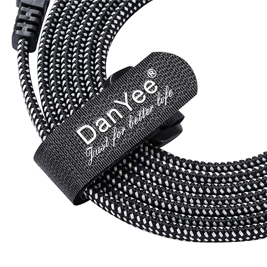 DanYee Cat 8 Ethernet Cable, Nylon Braided 50ft CAT8 High Speed Professional - Image 7