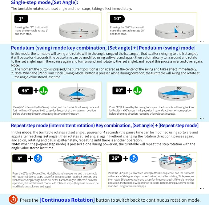 Programmable Motorized Electric Turntable Rotating Display Stand Rotating - Image 4