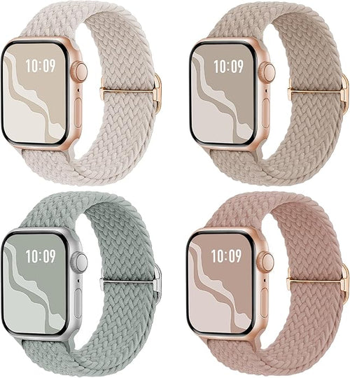 4 Pack Braided Stretchy Bands Compatible by Suitisbest