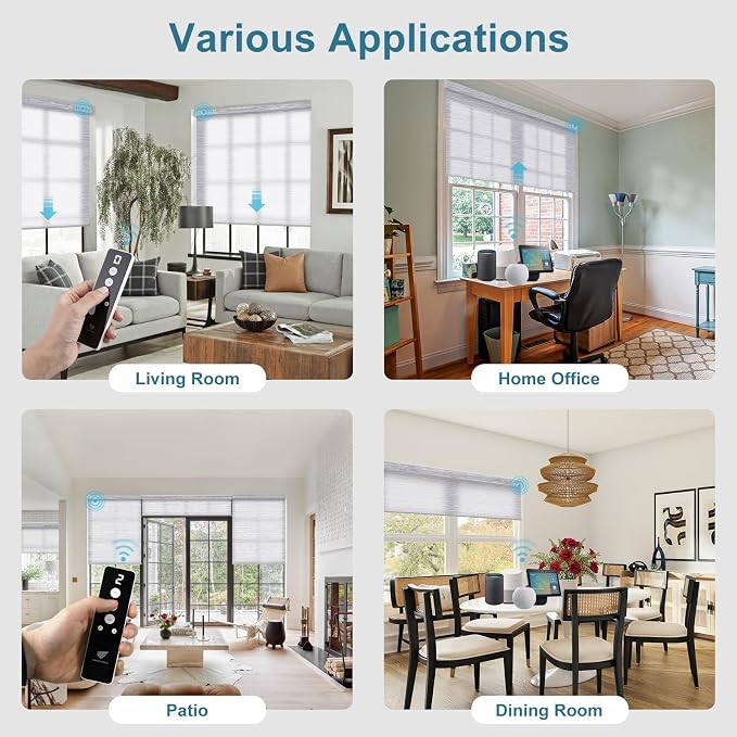 SmartWings Motorized Light Filtering Blinds Work - Image 2