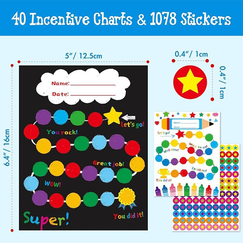 40 Pack Incentive Chart, 2 Adorable Designs - Image 2