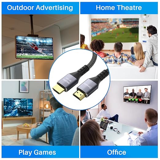 8K HDMI 2.1 Cable 10 FT, Real Certified 48Gbps Ultra High Speed HDMI® Cable - Image 6