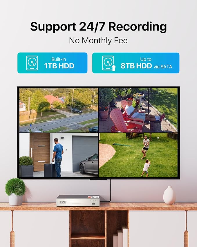 ZOSI 3K Lite 8CH Security Camera System - Image 5
