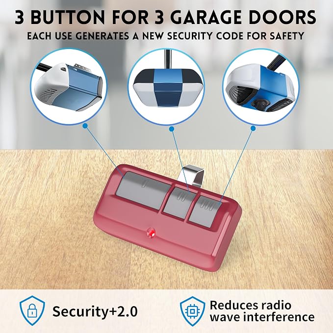 3 for Chamberlain LiftMaster Craftsman Garage Door Opener Remote 893LM 893Max - Image 5