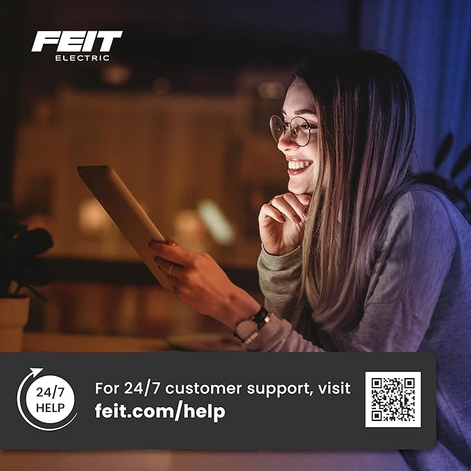 Feit Electric Smart ST21 Light Bulb, 60W Eq, Spiral Filament Edison Style. WiFi - Image 10