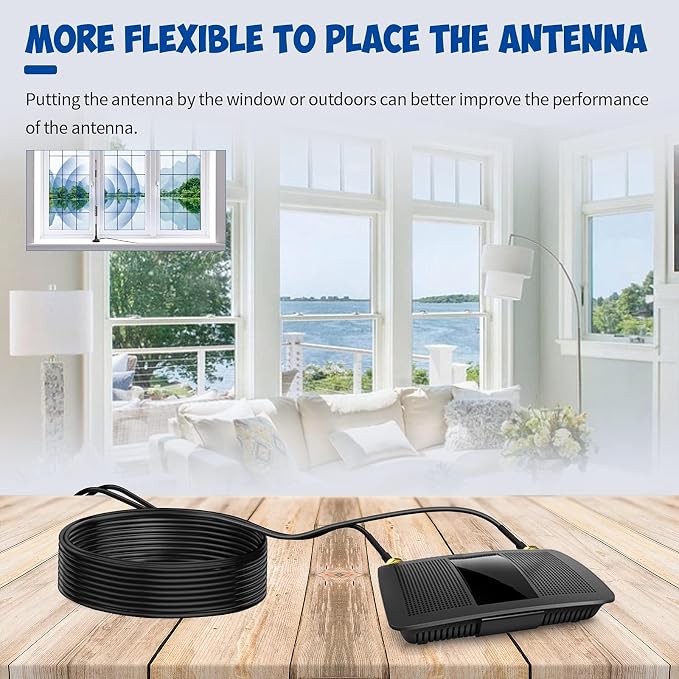 Bingfu WiFi Antenna Extension Cable 2-Pack RP-SMA Male to RP-SMA Female - Image 3