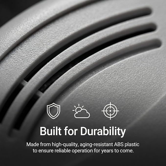 3 Pack Photoelectric Smoke Detector, 10-Year Battery Operated Fire Alarm - Image 5
