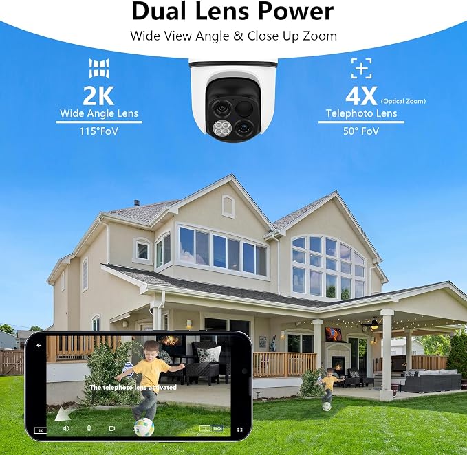 wansview Solar Camera Outdoor Wireless-2K 360°PTZ Cameras - Image 2