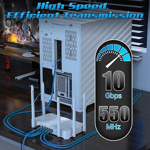 4 Feet Cat6 Patch Cables, Solid Pure Copper Patch Cord, Cat 6 Ethernet Cable - Image 4