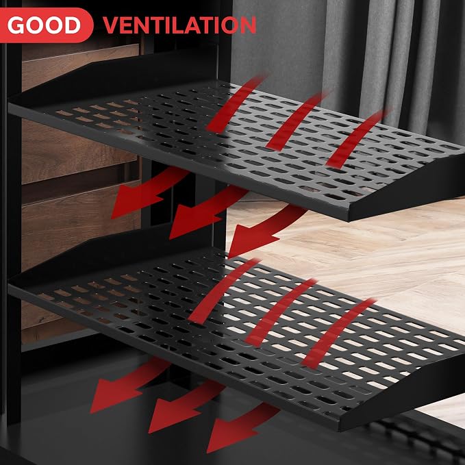 Pyle 2-Pc 1U Server Rack Shelf, Vented Shelves - Image 5