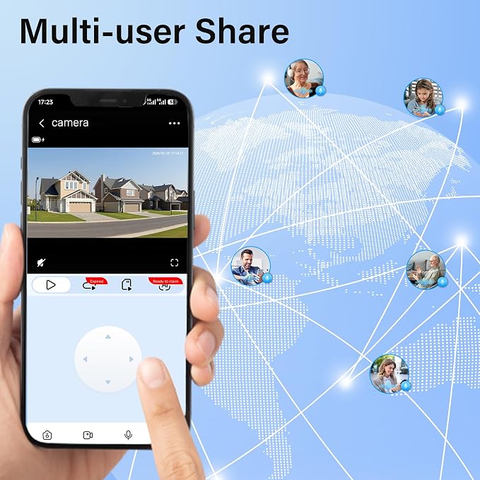 Security Camera Wireless Outdoor: Solar Camera Outdoor/Home/Dome, 360° Live View - Image 8