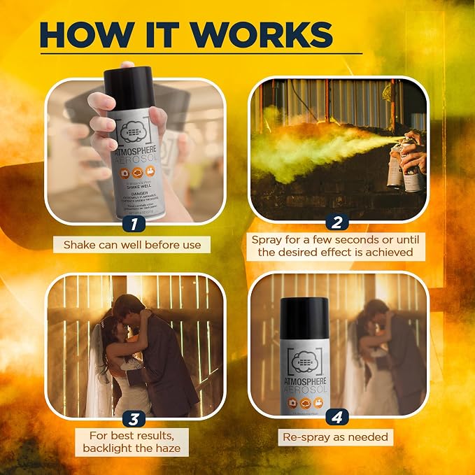 4 Pack Atmosphere Aerosol Haze/Fog Spray - Image 4