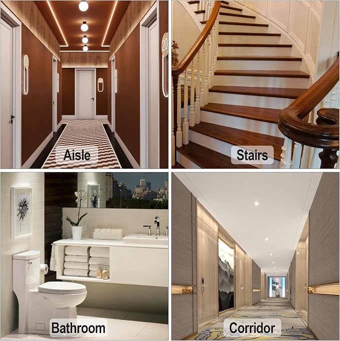 2 Pack PIR Motion Sensor Light Switch, AC 110-240V Adjustable LUX Light - Image 7