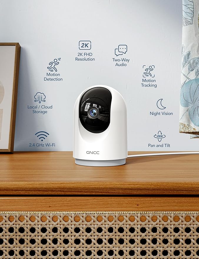 GNCC 2K Security Cameras 4pcs, Home Security Camera Indoor - Image 2
