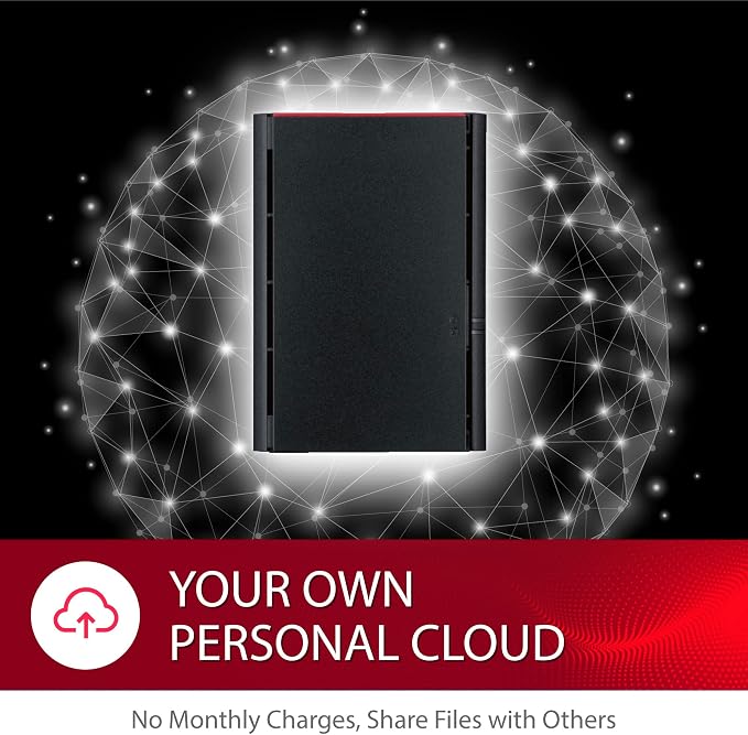 BUFFALO LinkStation SoHo 220 2-Bay Personal Cloud Office NAS 12TB - Image 4