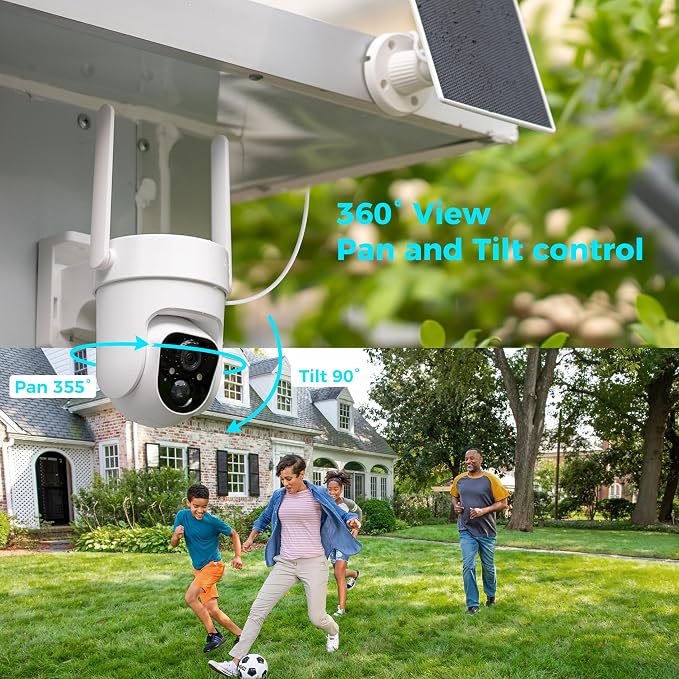 Sovmiku 3CQ4 192GB 2K AI Solar Security Camera Wireless Outdoor, Battery - Image 12