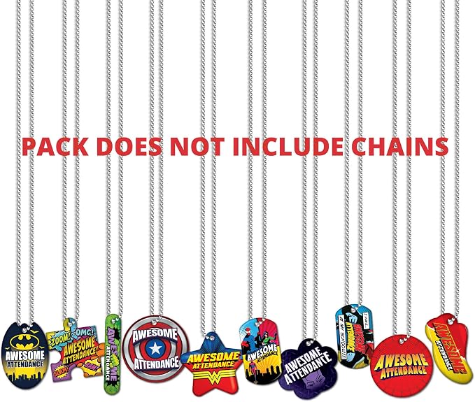 Brag Tags Awesome Attendance Heroes Value Pack to Improve Students' School & - Image 3