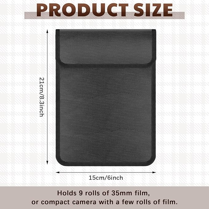 2 Pieces 711-11b Filmguard Bag Waterproof Storage Carrying Case Xray Proof Bags - Image 2