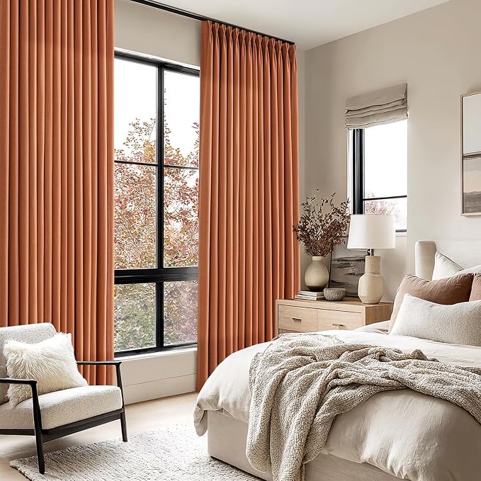 Memory Trained Pinch Pleated Curtains 108 Inches Long, Viral Linen Pinch Pleat - Image 3