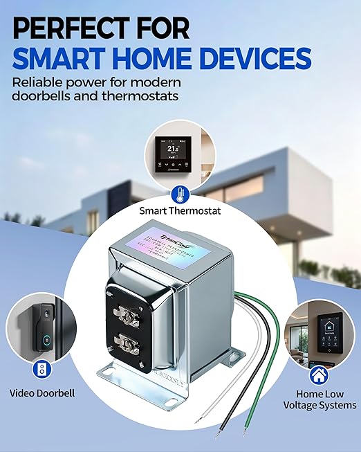 24V 40VA Hardwired Transformer for Ring Video Doorbell, Eufy & Smart Thermostats - Image 7