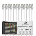 3 Feet Cat6 Patch Cables, Solid Pure Copper Patch Cord, Cat 6 Ethernet Cable by CatBose