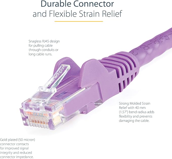 StarTech 1ft CAT6 Ethernet Cable - Image 3
