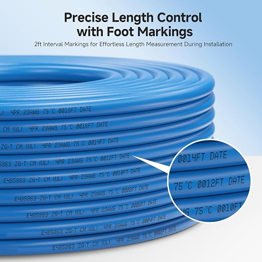Cable Matters 10Gbps in-Wall Rated 23AWG Bare Copper Shielded Cat 6A Cable - - Image 5