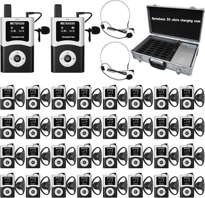 Retekess T130U Wireless Tour Guide System, Stable Signal, Assistive Listening by Retekess