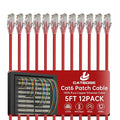 5 Feet Cat6 Patch Cables, Solid Pure Copper Patch Cord, Cat 6 Ethernet Cable by CatBose